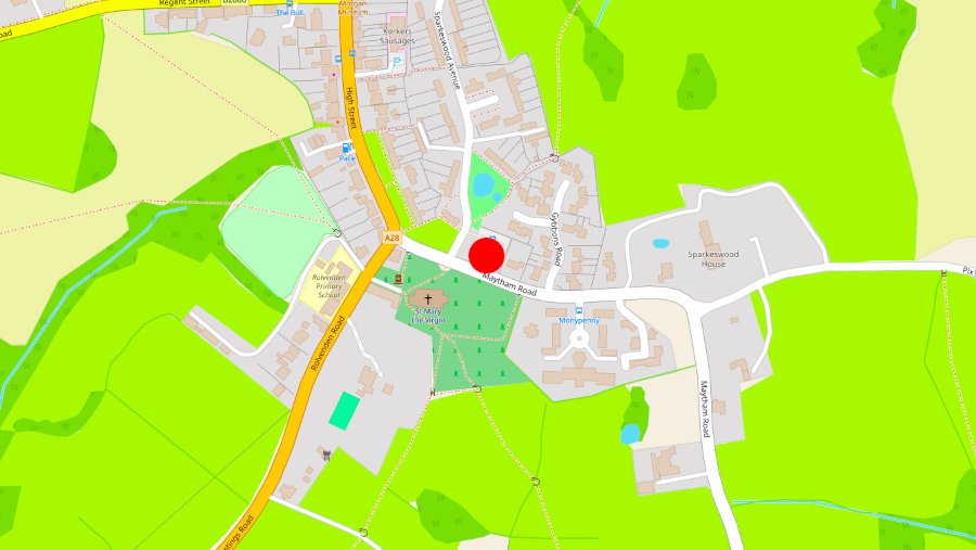 Rolvenden Pickleball Map